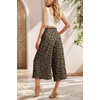 image:imageIWOLLENCE Women Flowy Loose Wide Leg Pant Summer Beach Casual Trousers high Waist Adjustable Knot Business Work Casual PantsLd Khaki