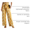 image:imageIWOLLENCE Women High Waist Palazzo Pants Adjustable Knot Ankle Wide Leg Trousers Pockets Beach Vacation Lounge Office09 Yellow White Flower