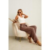 image:imageIWOLLENCE Women High Waist Palazzo Pants Adjustable Knot Ankle Wide Leg Trousers Pockets Beach Vacation Lounge Office17 Fp Ld Coffee