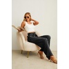 image:imageIWOLLENCE Women High Waist Palazzo Pants Adjustable Knot Ankle Wide Leg Trousers Pockets Beach Vacation Lounge Office26 Pd White Black