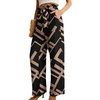 image:imageIWOLLENCE Women High Waist Palazzo Pants Adjustable Knot Ankle Wide Leg Trousers Pockets Beach Vacation Lounge Office27 Black Rectangle