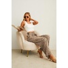image:imageIWOLLENCE Women High Waist Palazzo Pants Adjustable Knot Ankle Wide Leg Trousers Pockets Beach Vacation Lounge Office27 Ld Apricot