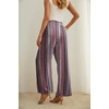 image:imageIWOLLENCE Women High Waist Palazzo Pants Adjustable Knot Ankle Wide Leg Trousers Pockets Beach Vacation Lounge Office29 Bohemia Rhomboid