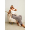 image:imageIWOLLENCE Women High Waist Palazzo Pants Adjustable Knot Ankle Wide Leg Trousers Pockets Beach Vacation Lounge Office29 Light Khaki