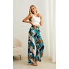 image:imageIWOLLENCE Women High Waist Palazzo Pants Adjustable Knot Ankle Wide Leg Trousers Pockets Beach Vacation Lounge Office33 Colorful Geometry 01