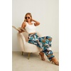 image:imageIWOLLENCE Women High Waist Palazzo Pants Adjustable Knot Ankle Wide Leg Trousers Pockets Beach Vacation Lounge Office33 Colorful Geometry 01
