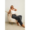 image:imageIWOLLENCE Women High Waist Palazzo Pants Adjustable Knot Ankle Wide Leg Trousers Pockets Beach Vacation Lounge Office34 Bohemian Stripes