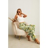 image:imageIWOLLENCE Women High Waist Palazzo Pants Adjustable Knot Ankle Wide Leg Trousers Pockets Beach Vacation Lounge Office42 White Pineapple