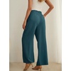 image:imageIWOLLENCE Women High Waist Palazzo Pants Adjustable Knot Ankle Wide Leg Trousers Pockets Beach Vacation Lounge Office58 Gray Blue