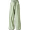image:imageIWOLLENCE Womens Wide Leg Striped Pants High Waist Straight Lounge Gingham Work Pant Casual Loose Trousers with PocketsStgreen White