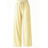 image:imageIWOLLENCE Womens Wide Leg Striped Pants High Waist Straight Lounge Gingham Work Pant Casual Loose Trousers with PocketsStyellow White