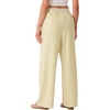 image:imageIWOLLENCE Womens Wide Leg Striped Pants High Waist Straight Lounge Gingham Work Pant Casual Loose Trousers with PocketsStyellow White